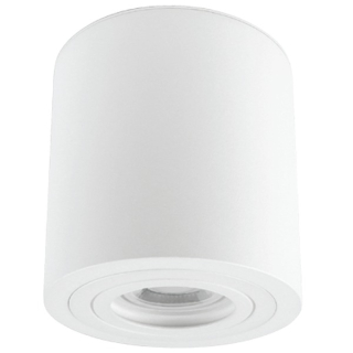 Tracon SPGU10MIPW Stropní bodové svítidlo sezvýšeným krytím, válec, bílé 100-240VAC, 50Hz, 1xGU10, max.35W, IP44