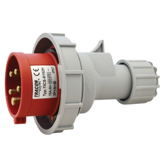Tracon TICS-0152H Průmyslová vidlice, se zvýšeným krytím 16A, 400V, 3P+N+E, 6h, IP67