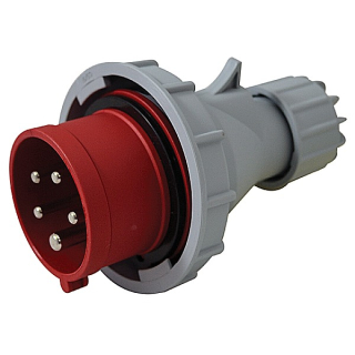 Tracon TICS-0152PF Spojovací průmyslová vidlice s možností změny sledu fází 16A, 400V, 3P+N+E, 6h, IP67