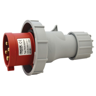Tracon TICS-0242H Průmyslová vidlice, se zvýšeným krytím 32A, 400V, 3P+E, 6h, IP67