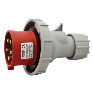 Tracon TICS-0252H Průmyslová vidlice, se zvýšeným krytím 32A, 400V, 3P+N+E, 6h, IP67
