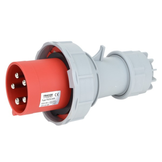 Tracon TICS-035 Spojovací průmyslová vidlice, s přech.se zvýšeným krytím 63A, 400V, 3P+N+E, 6h, IP67