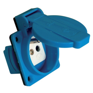 Tracon TICS-105SF Vstavitelná síťová zásuvka 16A, 250V, 2P+E, IP54 (FRENCH)