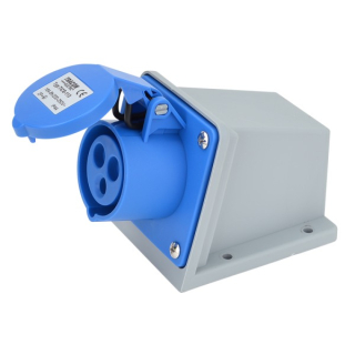 Tracon TICS-113 Nástěnná průmyslová zásuvka 16A, 250V, 2P+E, 6h, IP44