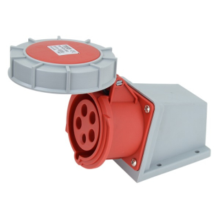Tracon TICS-1252 Nástěnná průmyslová zásuvka 32A, 400V, 3P+N+E, 6h, IP67
