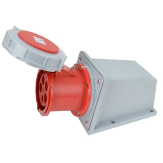 Tracon TICS-145 Nástěnná průmyslová zásuvka 125A, 400V, 3P+N+E, 6h, IP67