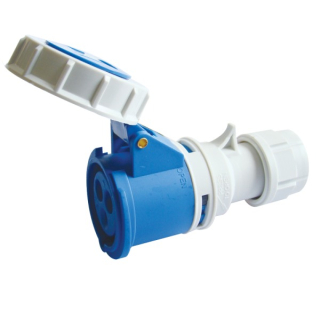 Tracon TICS-2132H Průmyslová zásuvka, se zvýšeným krytím 16A, 230V, 2P+E, 6h, IP67
