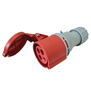 Tracon TICS-2142H Průmyslová zásuvka, se zvýšeným krytím 16A, 400V, 3P+E, 6h, IP67
