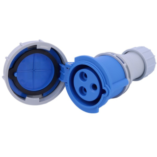 Tracon TICS-2232H Průmyslová zásuvka, se zvýšeným krytím 32A, 230V, 2P+E, 6h, IP67