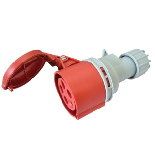 Tracon TICS-2252H Průmyslová zásuvka, se zvýšeným krytím 32A, 400V, 3P+N+E, 6h, IP67