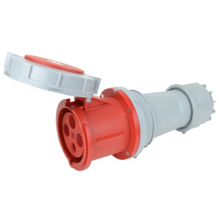 Tracon TICS-244 Spojovací průmyslová zásuvka, s přech.se zvýšeným krytím 125A, 400V, 3P+E, 6h, IP67