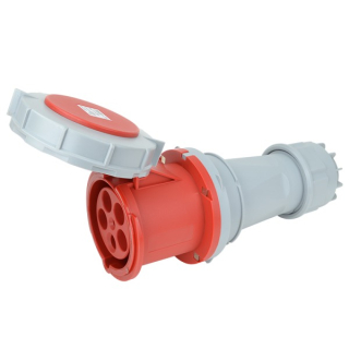 Tracon TICS-245 Spojovací průmyslová zásuvka, s přech.se zvýšeným krytím 125A, 400V, 3P+N+E, 6h, IP67