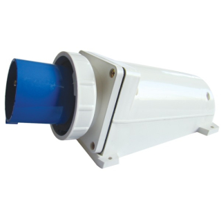 Tracon TICS-543 Nástěnná průmyslová přívodka 125A, 250V, 2P+E, 6h, IP67