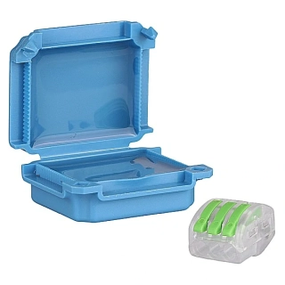 Tracon BOXW2 Vodotěsná plastová krabice, modrá 45x37x24mm, IPX8