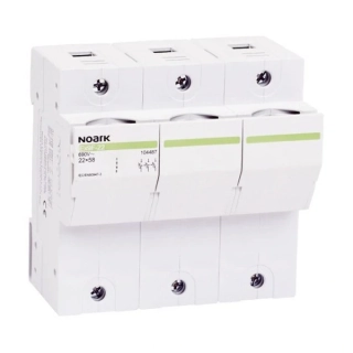 NOARK 104477 Ex9F 3P 32A Pojistkový odpínač AC, pro pojistky 10x38mm 3P 32A