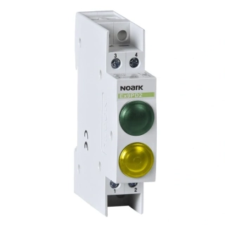 Noark 102466 Ex9PD2gy 24V AC/DC Světelné návěstí, 230V AC/DC, 1 zelená LED a 1 žlutá LED