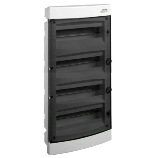 Noark 113772 PNF 48T Plastová rozvodnice, průhledné dveře, montáž pod omítku, IP40, 4 řady, 4x12 modulů