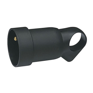 Legrand 050429 zásuvka 2p+T s kroužkem černá