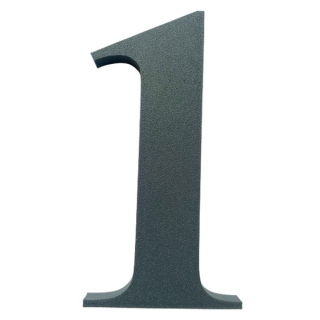 Domovní číslo popisné 1 na zateplenou fasádu barva antracit, výška 170 mm