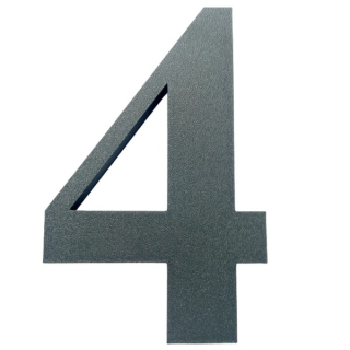 Domovní číslo popisné 4 na zateplenou fasádu barva antracit, výška 170 mm