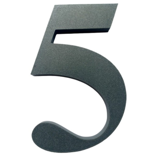 Domovní číslo popisné 5 na zateplenou fasádu barva antracit, výška 170 mm