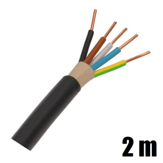 Smotek kabelu CYKY-J 5x4 délka 2m