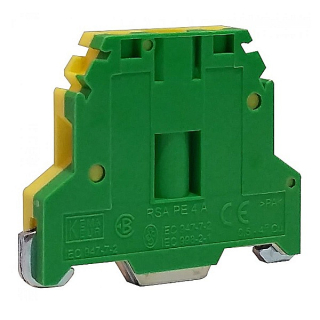 Řadová svorka RSA 4 A zeleno/žlutá