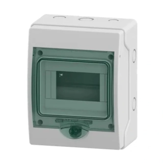 SCHNEIDER 13442 Kaedra Plastová rozvodnice, montáž na omítku, IP65, 1 řada, 6 modulů