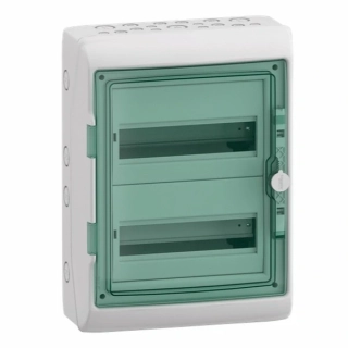 SCHNEIDER 13433 Kaedra Plastová rozvodnice, montáž na omítku, IP65, 2 řady, 24 modulů
