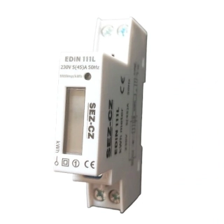 SEZ EDIN 111L Elektroměr 5-45 A, 1 tarif, 1 fázový, LCD displej, 1M/DIN