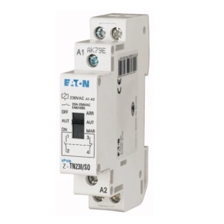 EATON 265574 Z-TN230/SS Instalační relé 230V AC, 2 zap. kont., předvolba ON/AUT/OFF