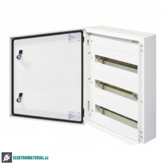 Kovová skříň SEZ T-BOX 54/3/18 , nástěnná rozvodnice, 18 modulů - 3 řady, IP 65