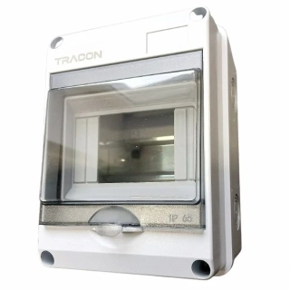 Tracon EDFKIP65U51 Rozvodnice nástěnná venkovní IP65, 5M, šedá