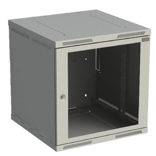 SOLARIX 83000085L SENSA-12U-64-11-G Rozvaděč nástěnný SENSA 12U 400mm nýtovaný, dveře sklo