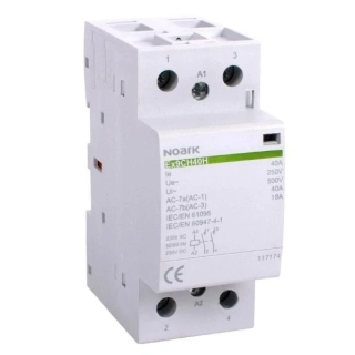 NOARK 117174 Ex9CH40H 20 230V AC/DC Tichý instalační stykač, 40A, 230V AC/DC, 2 zapínací kontakty