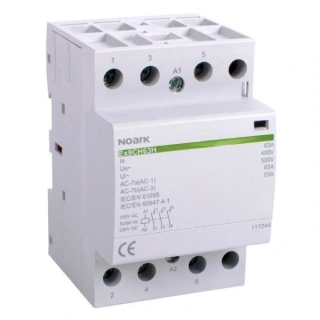 NOARK 117239 Ex9CH40H 31 230V AC/DC Tichý instalační stykač, 40A, 230V AC/DC, 3 zapínací + 1 vypínací kontakty