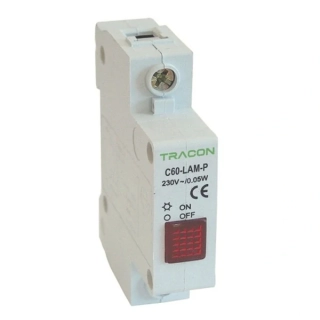 Tracon C60-LAM-P-L Modulární světelná kontrolka Led, červená, 230V, 0,6 W