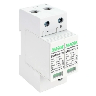 Tracon ESPD1+2-12.5-2P Svodič přepětí AC, typ T1+T2odnímatelný modul