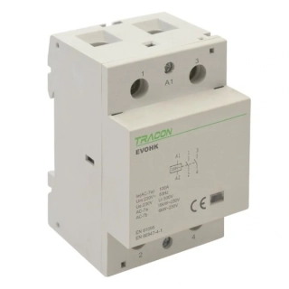 Tracon EVOHK2-80 Modulární stykač, 230V, 50Hz, 3 Mod, 2×NO, AC1/AC7a, 80A