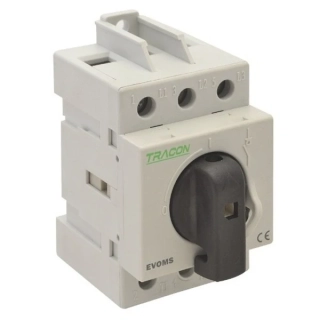 Tracon EVOMS125/3 Modulární vypínač uzamykatelný visacím zámkem, 400V, 50Hz, 125A, 3P, 25-50mm2