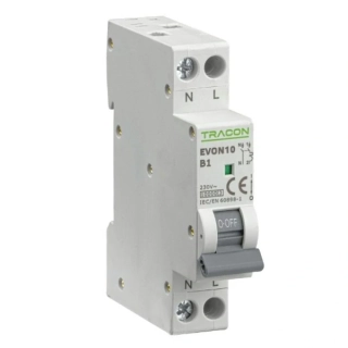 Tracon EVON10C6 Jistič, 1+N, charakteristika C