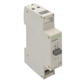 Tracon EVOPS Modulární spínač s, 230V, 50Hz, 2NO, Ith:16A, AC-14, Ie:6A