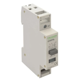 Tracon EVOPSL Modulární spínač s kontrolkou, 230V, 50Hz, 1NO+1NC, LED, Ith:16A, AC-14, Ie:6A