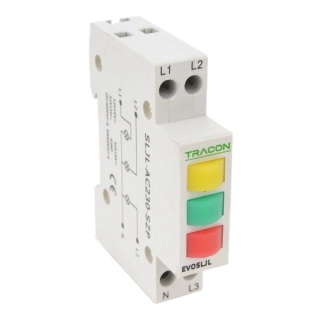 Tracon SLJL-AC230-SZP Modulární kontrolka Led, žlutá / zelená / červená, 3×230V AC