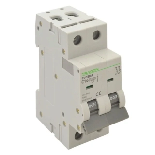 Tracon TDA-2B-1 Jistič, 2P, charakteristika B, 1A, B, 2P, 10kA
