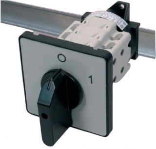 SEZ S63 JLD 1103 A6 Vestavný vačkový spínač s čelní deskou, s upevněním na lištu 63A, 0-1, 3P