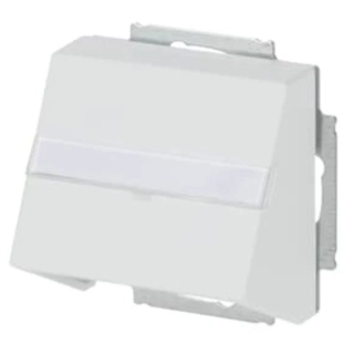 ABB 2CKA001724A4307, FUTURE Kryt zásuvky komunikační, s popisový polem; mechová bílá