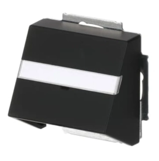 ABB 2CKA001724A4299, FUTURE Kryt zásuvky komunikační, s popisový polem; mechová černá