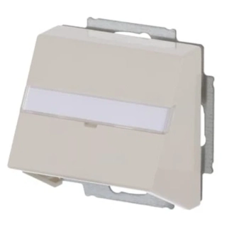 ABB 2CKA001724A2759, FUTURE Kryt zásuvky komunikační, s popisový polem; slonová kost