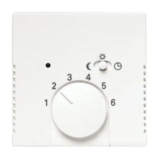 ABB 2CKA001710A3569, FUTURE termostatu prostorového,s otočným ovládáním; studio bílá